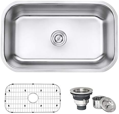 Ruvati 30-inch Undermount 16 Gauge Stainless Steel Kitchen Sink Single Bowl - RVM4250