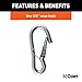 CURT 80312 27-Inch Trailer Safety Chain with 3/8-In Snap Hook, 2,000 lbs Break Strength