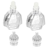 Artibetter 2 Uds Rodillo De Aceite Esencial Botella De Rodillo Mini Botellas De Vidrio Decoración De Viaje Mini Contenedores Rollo En Botellas De Perfume Botellas De Rodillo Recargables