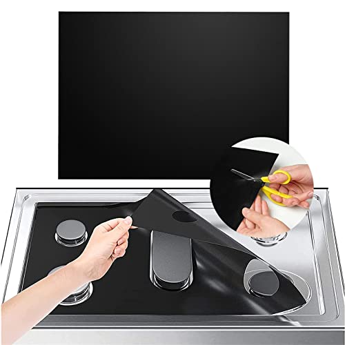 Daordaer Silicone Stove Covers for Gas Burners, Stove Top Cover Easier to Cut Clean Reusable Stove Protector Liners Non Stick Washable Liner Gas Stove Burner Covers Fits Most Gas Range,27x16.7in