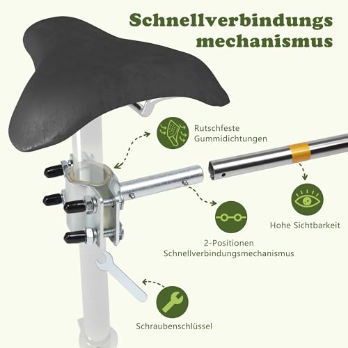 iPetba Hundeleine für Fahrrad – Freihändiges Fahrradbefestigungsseil für Hunde, Stoßdämpfend, Verstellbare Länge