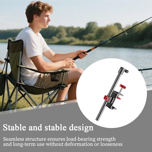Support pour station de pêche rotatif 360° avec plateau appâts