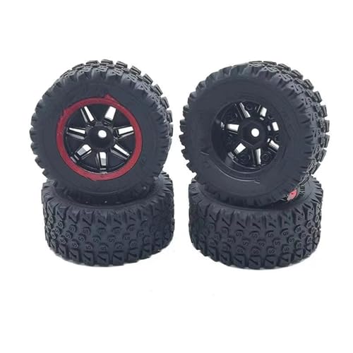 Pneu et roue RC 1/14 en gomme premium pour WLtoys 14001 et MJX 14302