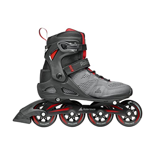 image for Rollerblade Macroblade 84 's Adult Fitness Inline Skate, Dark Gray & R