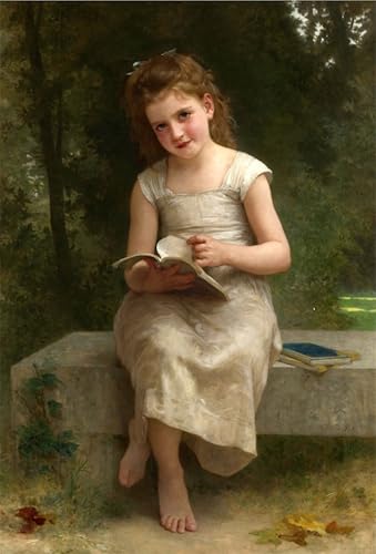 Graffiti Art Mural La Ragazza Che Legge Bouguereau impression premium