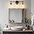 Indoi Bathroom Light Fixtures 2023 Upgrade, Bathroom Vanity Light, Brown Bathroom Lights Over Mirror with Clear Glass Shade