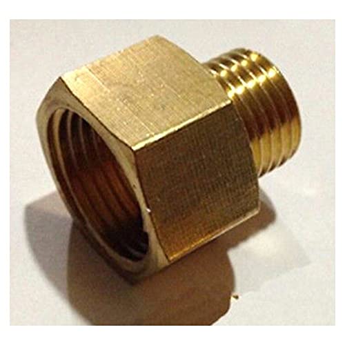 Brass Reducer Hex Head M12x1.5mm Female to 1/4