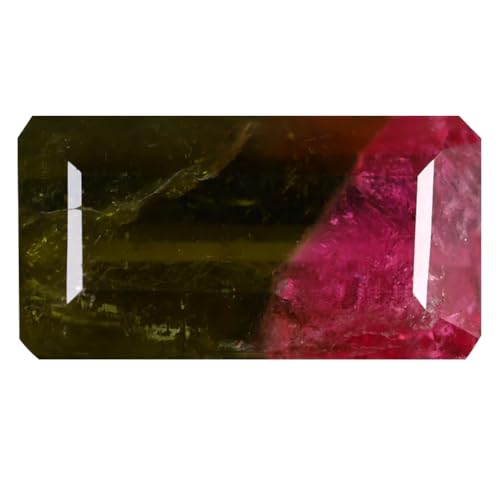 Tourmaline pastèque véritable de 2.21 ct, pierre précieuse brute non traitée du Brésil