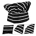 LIFKOME Unisex Striped Chef Hat Breathable Cooking Cap for Restaurant Kitchen Work Comfortable Headwear for Hair Coverage and Fashionable Bakery Cooking Hat