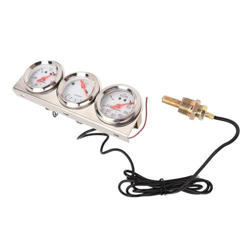 NOENNULL 油圧華氏水温電圧計、2インチ 12V ほとんどの 12V
