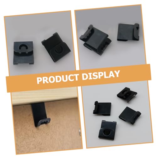Image of HOMSFOU 400pcs Hooks for Photo Frames No-Drill Hooks for Picture Hanging Easy Install Frame Clips for Artwork Home Decor and Scrapbooking