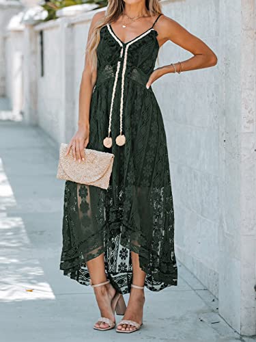 Image of CUPSHE Womens Lace Summer Maxi Dresses 2026 Beach Wear
