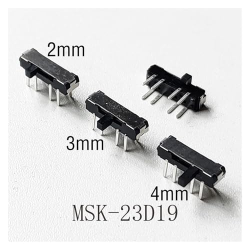 Micro Slide Switch MSK-23D19 robuste interrupteur glissière 8 broches dip pcb de précision - 3