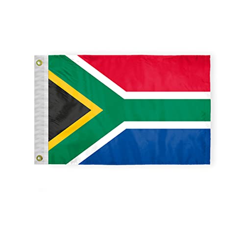 AGAS South African Courtesy Flag 12x18 inch Mini South African Flag Outdoor 200D Nylon Double Stitched Hem Nautical Boat