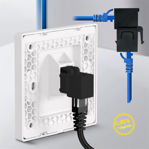 Adaptador Keystone UTP CAT6 ángulo 90 RJ45 hembra a hembra miniatura 3