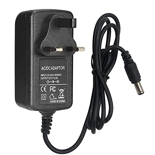 12V 2A DC Power Adapter, Converter Adapter Driver AC 100-240V Supply to DC 12V, AC to DC Converter Adapter Transformer for CCTV Camera, USB 3.0 HUB, LED Lights