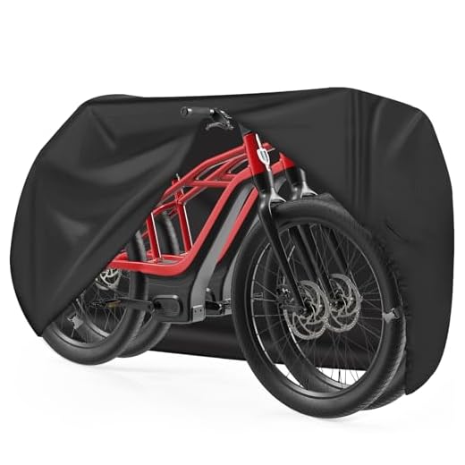 Zettum Bike Cover for 2 Bikes - 600D Bike Covers Outdoor Storage Waterproof & Heavy Duty, Bicycle Cover for 2 eBike, Mountain Bike, Road Bike, Hybrid Bike, Beach Cruiser Bike, Scooter and More