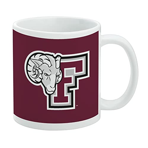 Fordham University Primary Logo Ceramic Coffee Mug, Novelty Gift Mugs for Coffee, Tea and Hot Drinks, 11oz, White