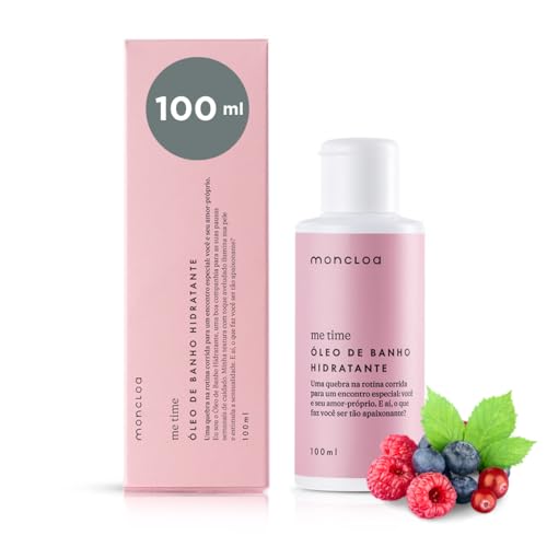 Óleo de Banho Hidratante Me Time Moncloa 100ml - Toque Aveludado e Sensual para Sua Pele, com Rosa M