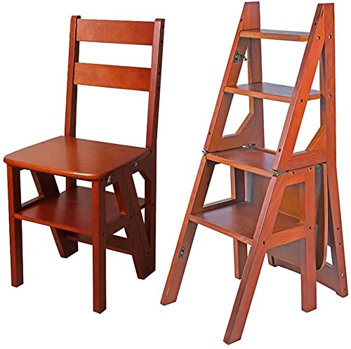 Silla plegable de madera DASHADAO con acabado premium para biblioteca