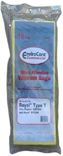 10 Commercial Bags Fit Royal Ultra Type T 3-423002-001 RY5300 Upright Vacuum Cleaner, Regina, Triton, LG, Simplicity, Bernina, Cirrus, Belvedere, Riccar, Carpet Pro, CleanMax, DustCare, Evolution, Sanyo, Fuller Brush, Powr-Flite, Sears Kenmore, Panasonic3-423002-001, 1-423002-000, H13, A, 846CR, CPU-1, H13, Type U, 6.181, MC-V160HT, TVU55, PF-90, U20E, U2, MC117PF, C15-12, B, S7-12, CMH, CMPH CMPS