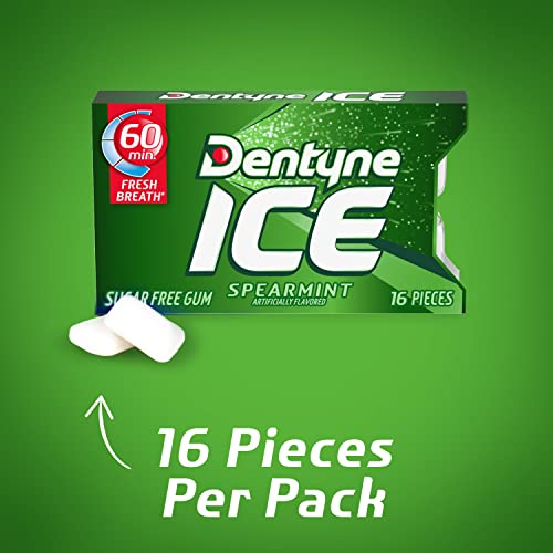 Dentyne Ice Spearmint 16-Count (Pack of 9)