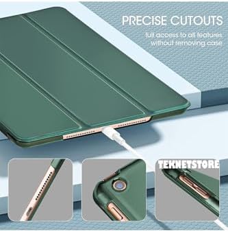 Apple Ipad 5. 6. Nesil 2017 2018 9.7 İnç Ile Uyumlu Smart Cover Katlanabilir Standlı Kılıf, Koyu Yeşil - Görsel 6