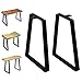 16 '' Tall Trapezoid Metal Table Legs for Furniture, Bench Legs, Coffee Table Legs Set of 2, DIY