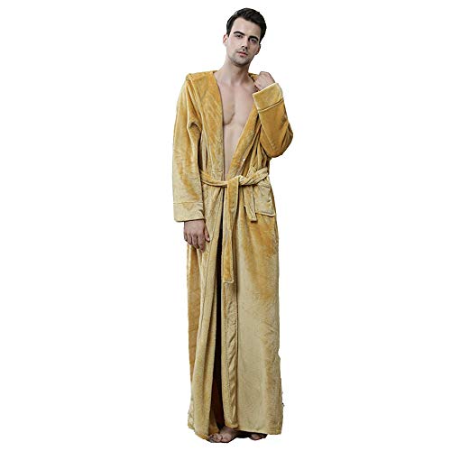 Pijamas sueltos largos BaronHong de albornoz con capucha para hombres y mujeres