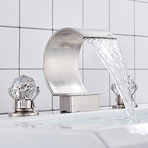 Robinet de salle de bain en bronze noir MOCHAMIK mitigeur luxe cascade