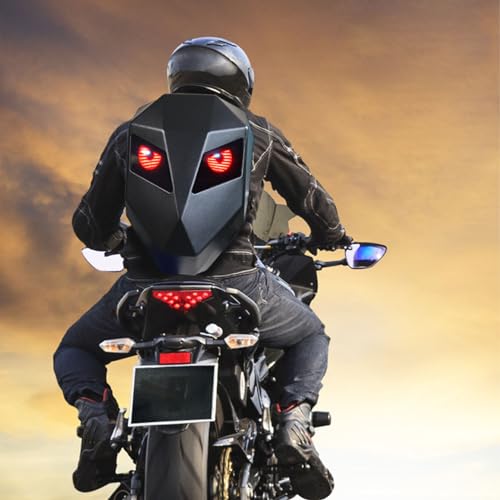 Sac à dos moto LED étanche avec écran 3D programmable pour casque - 2