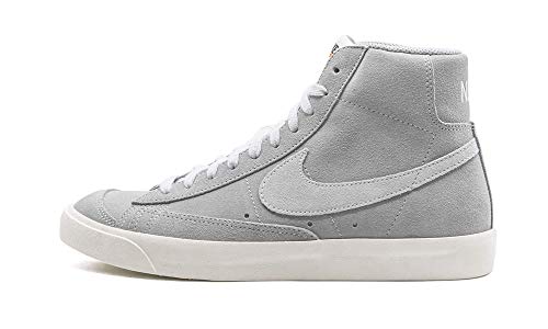 Nike Blazer Mid '77 Suede, Chaussures de Marche Homme, Wolf Grey/Pure Platinum/Sail, 43 EU, Wolf Grey Pure Platinum Sail, 43 EU