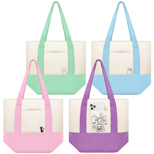 Amylove 8 13 x 11 Mini Canvas Tote Bag Sublimation DIY, Vivid