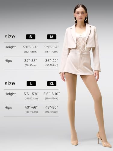 Image of MANZI Women's 2-6 Pairs Opaque Control Top Tights Comfort Stretch Pantyhose