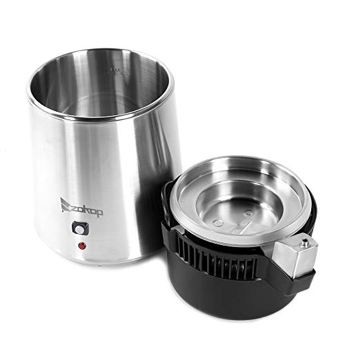 Countertop Stainless Steel Water Distillation Machine with Glass Container, Distilled Water Purifier Filter for Home Use, All Stainless Steel Interior Distilling Pure Water Maker 720W - Image 9