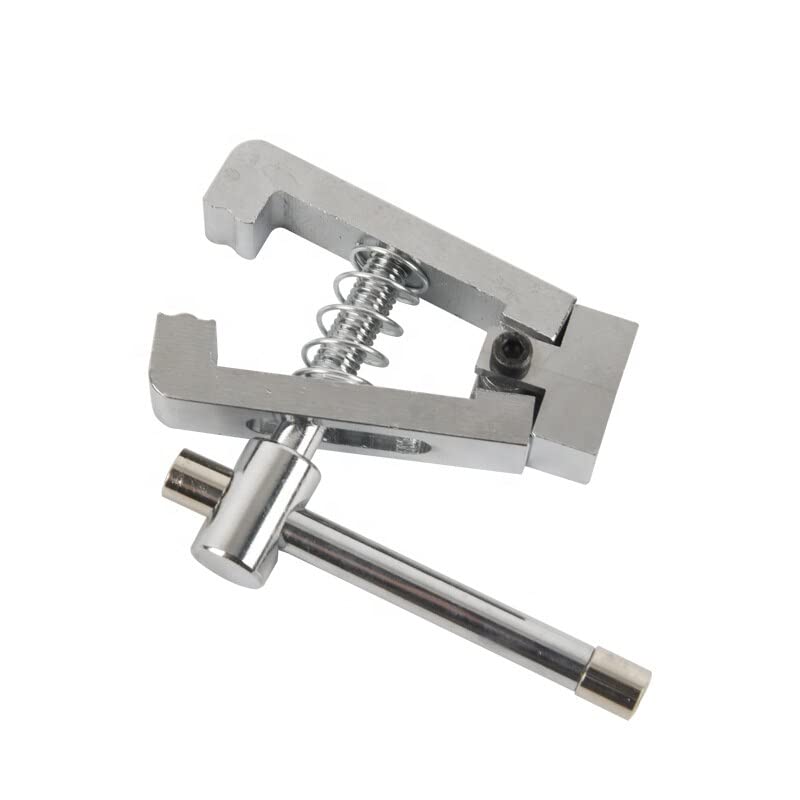 500N Pull Clamp, F-Clamp Adjustable Grip Holds Wire Rod Textile Specimens, Tensile Testing Clamp Fits 1000N Push-Pull Force Gauges, Durable Iron Clamp for Physics and Materials Labs