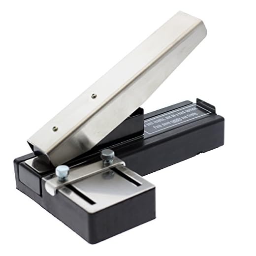 Heavy Duty Stapler Style ID Badge Slot Hole Punch (Rectangle) - with Adjustable Guides and Non-Skid Base for PVC & Plastic and Laminated Paper Cards by Specialist ID