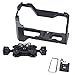 BGNing Aluminum Camera Cage, Camera Protective Case w/Handle Cold Shoe Mount Rig Stabilizer Rail Rod System Kit Compatible with Fujifilm XT4 (1/4 Magic Arm Kit)