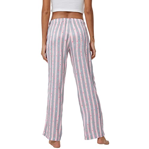 Ysoea Women's Satin Pajama Pants Wide Leg Casual Pant Sleepwear Drawstring High Waist Yoga Lounge Pants #TOP5