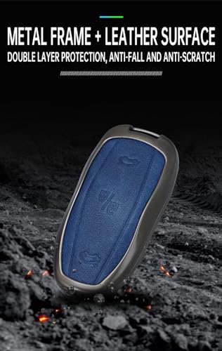 Coque de clé compatible avec Tesla Model S antichoc en cuir - 6