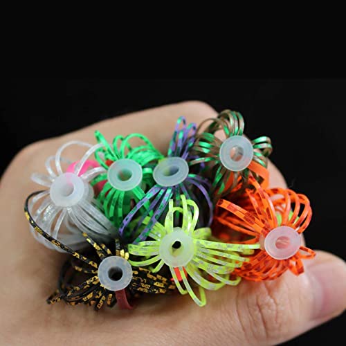 Adoolla 5Pcs Jig Skirts, Diy Fishing Jig Lures, 88 Strands 64Mm Silicone Skirt Umbrella Skirts Diy Modification Fishing Accessories For Spinner Lure Bait No. 2 #TOP6