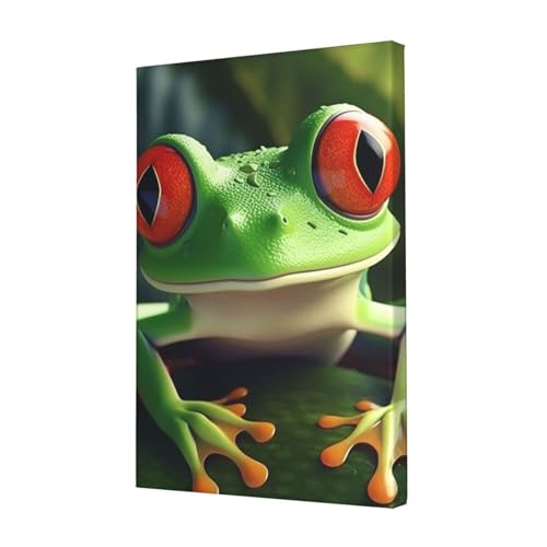 Toile grenouille mignonne - Poster mural pour salon et chambre