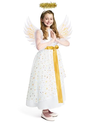 Disfraz de Ángel para Niñas Pequeñas Talla S miniatura 4