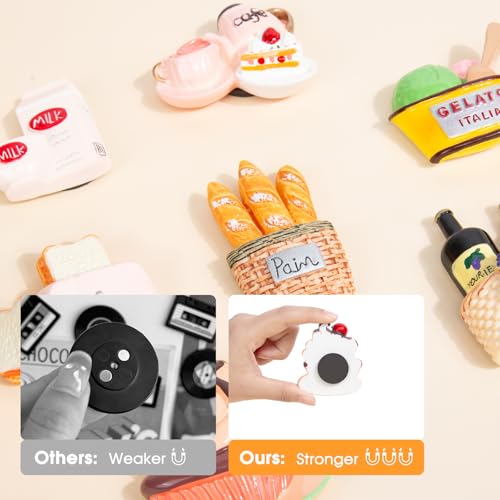 Set de 7 imanes decorativos para refrigerador de resina miniatura 5