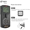 Sondery Digital Metronome for Guitar Piano Drum and All Instruments, Woman Vocal Counting Option, Direct Controls via Buttons, Easily Reading Big Screen, Power by Batteries or USB