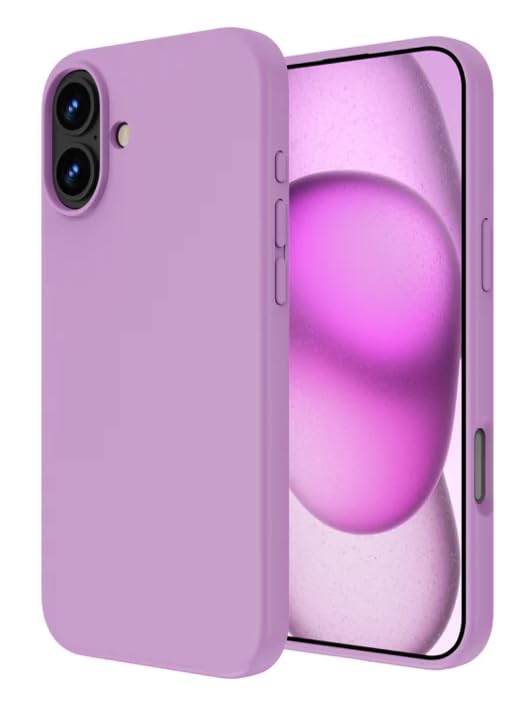 Image of Back Cover Compatible with iPhone 17 Case (6.3) Soft Touch Slim Liquid Silicone Full Protection Shock Proof Back Cover for iPhone 17 (SC Lilac)