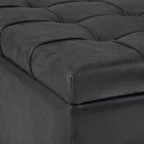 image for SIMPLIHOME Harrison 36 inch Wide Square Coffee Table Lift Top Storage 