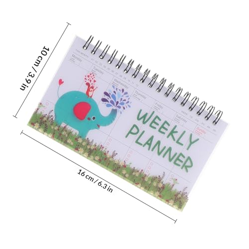 MUCKLILY Agenda Élève 3 Pièces Couverture en Pp et Papier, Planificateur Hebdomadaire Portable pour Organisation Scolaire et Écriture Fluide – vue 2
