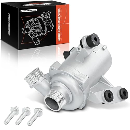 Frankberg Wasserpumpe Motorkühlung Elektrisch 4-Polig Kompatibel mit 1er E81 E87 3er E90 3er Coupe E92 5er E60 5er Touring E61 Replace# 11517559272