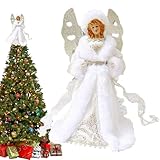 【Matériau d'excellente qualité】la cime de sapin de Noël éclairée est fabriquée en matériau non tissé, avec des guirlandes lumineuses pour décorer l'intérieur et l'extérieur, ajoutant une atmosphère de Noël unique pour vous.